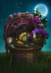 Postcard Ila Illustrations 041 - Tiny garden