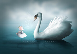 Postcard Ila Illustrations 052 - Ballerina