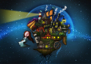 Postcard Ila Illustrations 073 - My little island