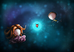 Postcard Ila Illustrations 092 - Beating heart