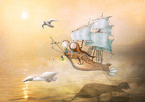 Postcard Ila Illustrations 112 - Sailing