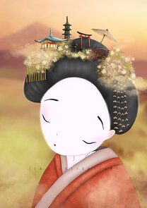 Postcard Ila Illustrations 119 - Geisha
