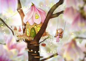 Postcard Ila Illustrations 126 - Magnolia house