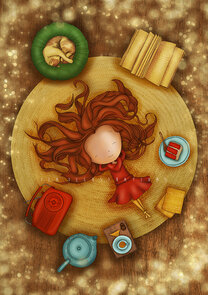 Postcard Ila Illustrations 141 - Free time