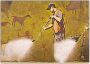 Postcard | Even Banksy vanishes in history