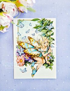 Butterfly Princess Postcard - by Dreamchaserart