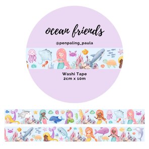 Washi Tape Ocean Friends 20mm by Penpaling Paula