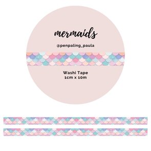 Washi Tape Mermaids 10mm by Penpaling Paula