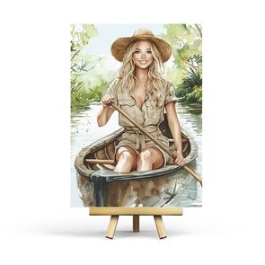 Boat - Postcard by Penpaling Paula