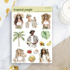 Tropical Jungle - Sticker Sheet by Penpaling Paula