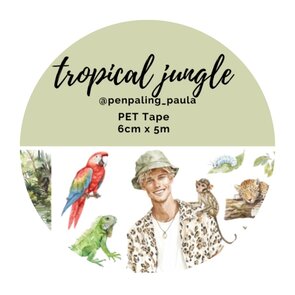 Tropical Jungle - PRE-CUT PET-tape by Penpaling Paula