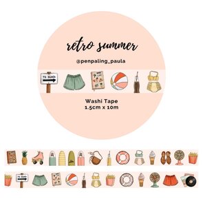 Washi Tape Retro Summer by Penpaling Paula