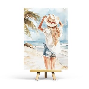 Postcard Palm Tree by Penpaling Paula