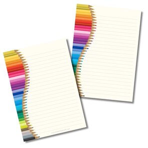 Colour Pencils - Letter Pad by Penpaling Paula