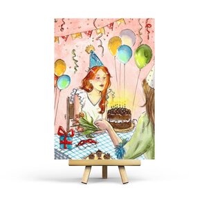 April - Postcard by Penpaling Paula