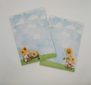 A5 Notepad Summer Gnome - by StationeryParlor