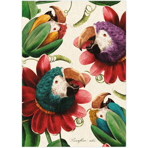 Inkognito Postcard | Flower Parrot