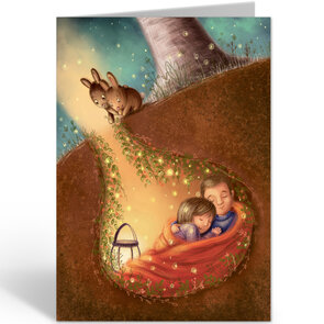 Folded Card with Envelope - Barbara Denef - Rabbit Hole