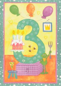 Postcard Inga Berkenstrater | 3 - Children's Birthday