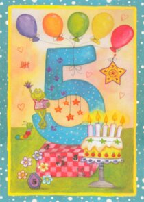 Postcard Inga Berkenstrater | 5 - Children's Birthday