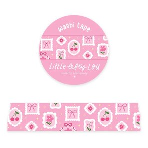 Wide Wide Art Frames On Pink Washi Tape (22mm)  - Little Lefty Lou 