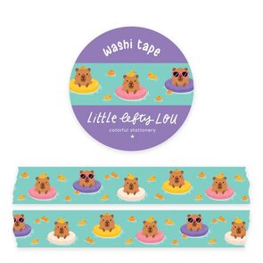 Capybara Summer Floaties Washi Tape - Little Lefty Lou 