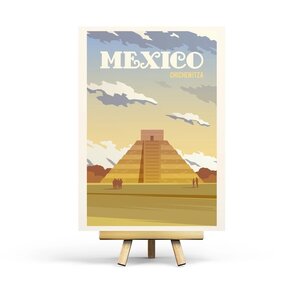 Mexico - Retro Travel Postcard by Penpaling Paula