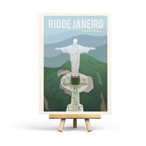 Rio de Janeiro - Retro Travel Postcard by Penpaling Paula