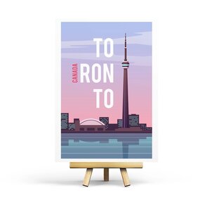Toronto - Retro Travel Postcard by Penpaling Paula