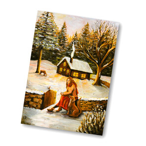 A6 Postcard from Esther Bennink - Winterdag