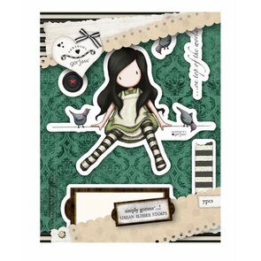 Gorjuss Rubber Stamps - Santoro - On top of the world