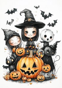 Spooktacular Halloween: Spooky Fun | Postcard Fripperies