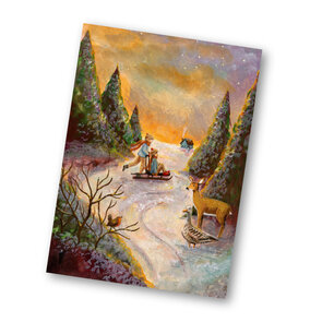 A6 Postcard from Esther Bennink - sleeën