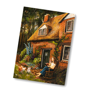 A6 Postcard from Esther Bennink - cottage tuin