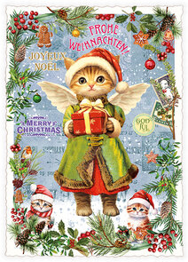 PK 1247 Tausendschön Postcard - Merry Christmas – Fröhliche Weihnachten – Joyeux Noel