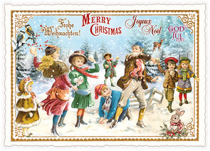 PK 1258 Tausendschön Postcard - Merry Christmas – Fröhliche Weihnachten – Joyeux Noel
