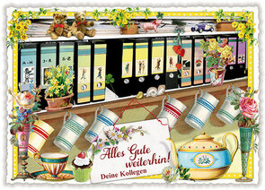PK 249 Tausendschön Postcard - Alles Gute weiterhin! Deine Kollegen