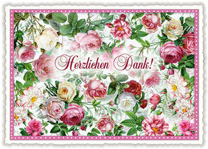 PK 254 Tausendschön Postcard - Herzlichen Dank!