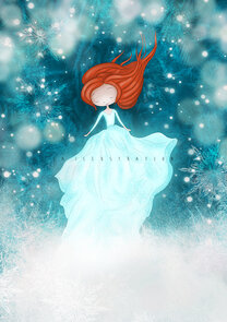 Postcard Ila Illustrations 174 - Snow dance