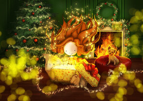 Postcard Ila Illustrations 145 - The present