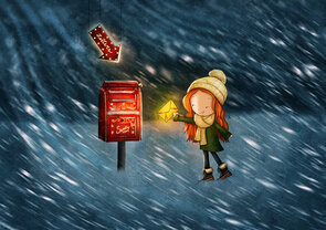 Postcard Ila Illustrations 143 - Letterbox