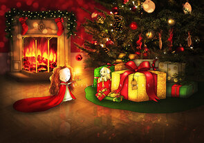 Postcard Ila Illustrations 006 - Puppy love