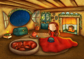 Postcard Ila Illustrations 104 - Embroidery