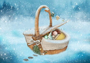 Postcard Ila Illustrations 086 - Winter sleep