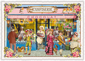 PK 1284 Tausendschön Postcard | Paris – Confiserie chocolat