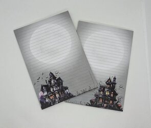 A5 Notepad Ghost Villa - by StationeryParlor