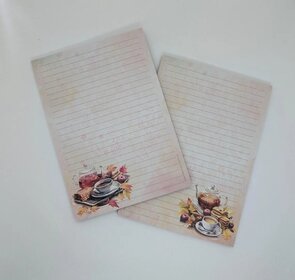 A5 Notepad Autumn Tea - by StationeryParlor