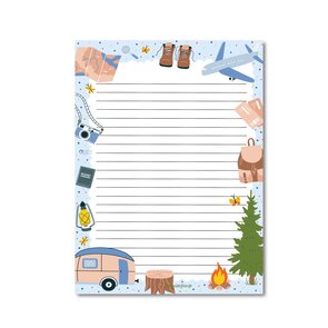 A5 Let's travel Notepad - Double Sided - by Only Happy Things
