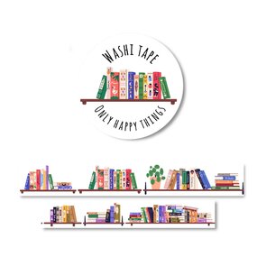 Washi Tape | Bookshelves - Only Happy Things