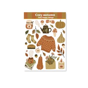 A6 Stickersheet Cozy autumn - Only Happy Things